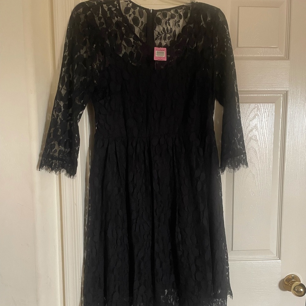 NWT black lace torrid dress
